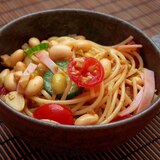 マヨネーズ不使用！オリーブで美味のスパゲティサラダ